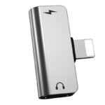 Hoco - Adapter (LS24) - Dual Lightning digital audio converter for Apple - Silver - Image 2