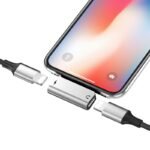 Hoco - Adapter (LS24) - Dual Lightning digital audio converter for Apple - Silver - Image 4