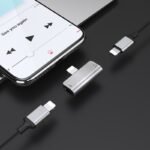 Hoco - Adapter (LS24) - Dual Lightning digital audio converter for Apple - Silver - Image 5