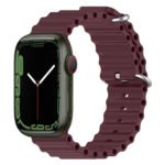 Innova Ribbed Band за Apple Watch 1/2/3/4/5/6/7/8/9/10/11/SE/SE 2/SE 3 (42/44/45/46/49mm) - Bordeaux