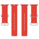 Innova Ribbed Band за Apple Watch 1/2/3/4/5/6/7/8/9/10/11/SE/SE 2/SE 3 (38/40/41/42mm) - Red - Image 4