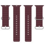 Innova Ribbed Band за Apple Watch 1/2/3/4/5/6/7/8/9/10/11/SE/SE 2/SE 3 (38/40/41/42mm) - Bordeaux - Image 3