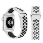 Innova Silicone Perfo Band за Apple Watch 1/2/3/4/5/6/7/8/9/10/11/SE/SE 2/SE 3 (42/44/45/46/49mm) - White - Image 2