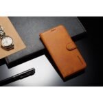 LC.IMEEKE Calf Texture Cover - Xiaomi Redmi 8 - Light Brown - Image 3