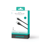 Joyroom - Data Cable (SA32-AC3) - USB-A to Type-C, 3A, Nylon Braided, 1m. - Black - Image 5
