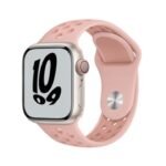 Innova Silicone Perfo Band за Apple Watch 1/2/3/4/5/6/7/8/9/10/11/SE/SE 2/SE 3 (38/40/41/42mm) - Pink Sand