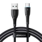 Joyroom - Data Cable (SA32-AC3) - USB-A to Type-C, 3A, Nylon Braided, 1m. - Black