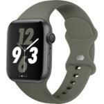 Innova Silicone Band за Apple Watch 1/2/3/4/5/6/7/8/9/10/11/SE/SE 2/SE 3 (38/40/41/42mm) - Dark Green