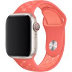 Innova Silicone Perfo Band за Apple Watch 1/2/3/4/5/6/7/8/9/10/11/SE/SE 2/SE 3 (38/40/41/42mm) - Peach